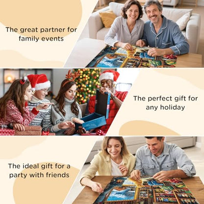 500 Pieces Puzzle for Adults, Country Shop Puzzle for Adult, Elder Man and Golden Dog Jigsaw Puzzle 500 Pieces, Fun and Challenging Family Game Great Gift Idea, 20.5 * 15 in - style: Country Shop