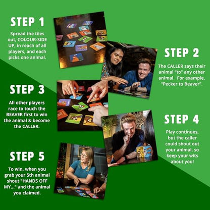 Ginger Fox: Hands Off My Pecker - Adults Party Card Game, Fast-Paced, Speed & Strategy, Animal-Themed Collecting, Cheeky Names, Ages 16+, 3-6 Players - style: Hands Off