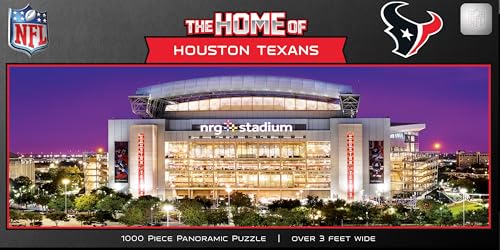 MasterPieces 1000 Piece Sports Jigsaw Puzzle - NFL Houston Texans Stadium View Panoramic - 13"x39" - style: Houston Texans