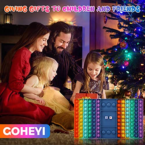 Pop Games Sensory Fidget Toy, Pop Board Math Multiplication Game for Family | Stress Relief Toys for Girls Boys with Autism ADHD Birthday Gifts for Kids
