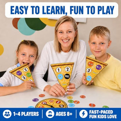Matheroni Pepperoni Math Games for Kids 8-12, Multiplication and Division | 3rd-6th Grade STEM Board Game, Homeschool & Classroom Learning, Educational & Fun Pizza Game for 8+ year old - size: Multiplication & Division