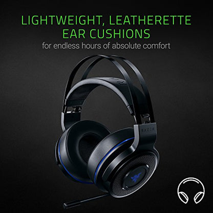 Razer Thresher Stereo Headset for PC,PS4, PS5: Lag-Free Wireless Connection - Retractable Digital Microphone - Custom Sound Control Dials - 16-Hour Battery Life