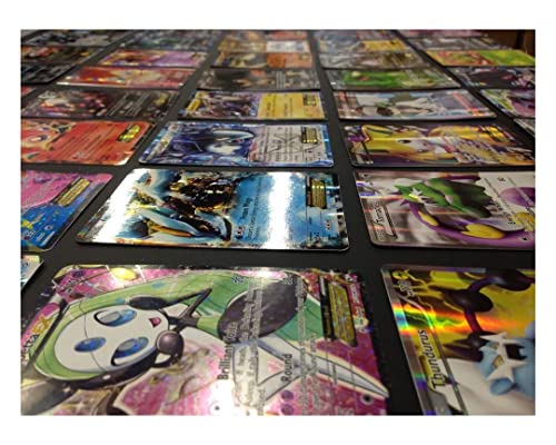 Pokemon TCG : 100 Card LOT Rare, COM/UNC, Holo & Guaranteed EX, MEGA OR Full Art,