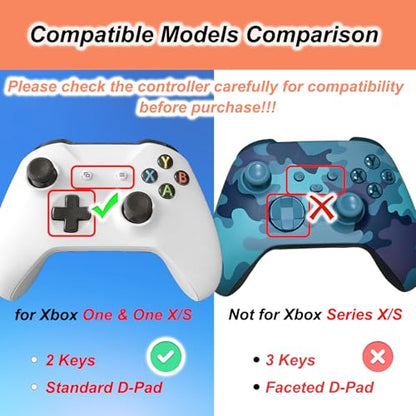 4 Pcs Battery Cover Replacement for Xbox One/One S/One X Controller[NOT for Xbox Series X/S],Battery Back Shell Covers Door Repair Part Compatible with Xbox One Controller(Black&White) - color: 2 Black + 2 White