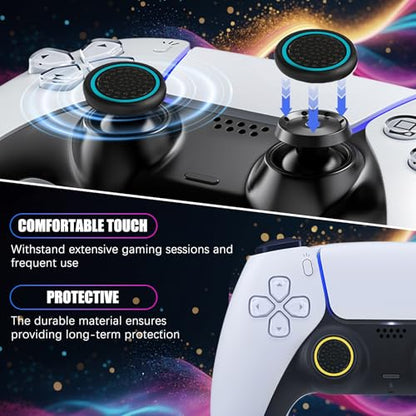 Thumb Grips Joystick Caps for PS4/PS5/XBOX Controller, Silicone Joystick Caps Ps5 Controller Grip with Anti-Stickiness, Anti-Slip, Anti-Fingerprint(12 pcs)