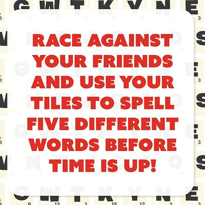Dabble® Word Game | Fast-Paced Family Board Game | Enhances Spelling and Vocabulary for All Ages | Spell the First Five Words | Award-Winning and Educational Learning Game | Great Game for All Ages