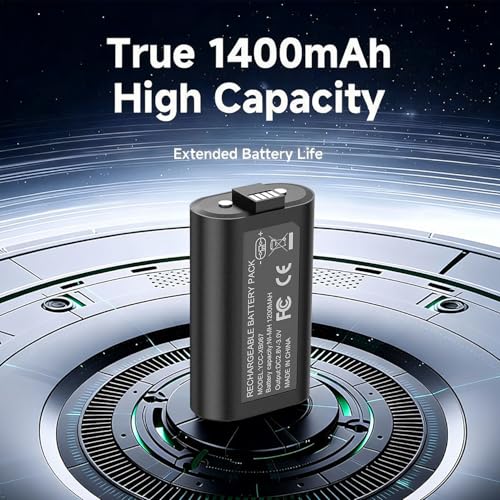 Niubixx OEM Style Rechargeable Battery Pack Accessories for Xbox Series X/S & One S X/Elite Controllers, Overcharge/Short-Circuit Protection | Play & Charge (1)