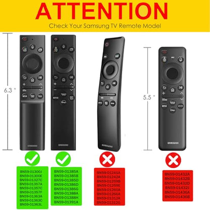 Cover for Samsung Solar Remote, Case Compatible with Samsung Smart TV Remote Control Glow in The Dark Universal Silicone Skin Sleeve with Lanyard White - color: White Glown in the dark