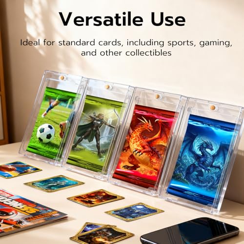 10-Pack Magnetic Booster Pack Case, Acrylic TCG Protector | Acrylic, UV Protection, One Touch Magnetic Closure, Fits Standard TCG Packs, Compatible With Sports Cards & Sealed Packs