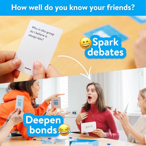 Answer This - Friends - How Well Do You Know Your Family & Friends? - Fun Party Card Game for Teens & Adults - Great Conversation Starter - color: Friends