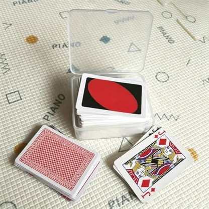 4PCS Plastic Game Card Storage Box, Card Case for UNO Cards, playing card box, High Capacity Playing Card Case (NO Cards)