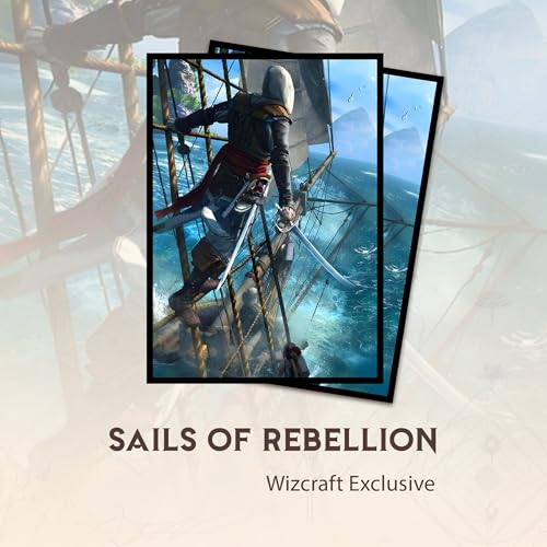 Sails of Rebellion - MTG Card Sleeves, 104ct, Standard Size, Smooth | Perfect for Double Sleeving, Smudge Resistant Matte Back, Standard 66x92mm - Compatible with Magic The Gathering & TCG Cards - color: Sails of Rebellion, size: Smooth