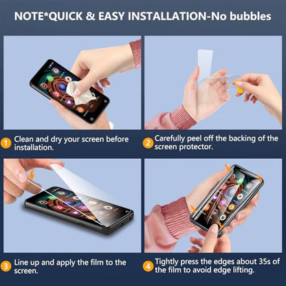 ottpluscase 3 Pack for innioasis G1 G3 Mp3 Player Screen Protector, 9H Tempered Glass Screen Protector HD Clear Full Coverage Anti-Scratch Anti-Fingerprint Bubble Free for innioasis G1 G3 Mp3 Player
