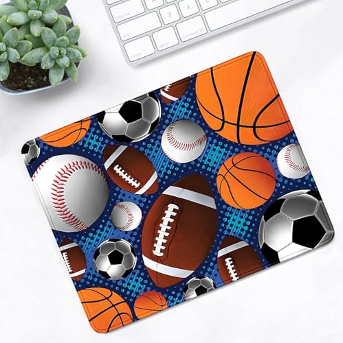 Rugby Office Mouse Pad with Natural Rubber Game Stitching Design Mouse Pad | High Density Smooth Surface, Anti Slip Rubber Bottom Stable And Not Displaced, Exquisite Lock Edge Wear-Resistant And Durable - color: Rugby