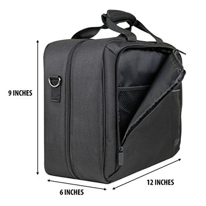 USA Gear Sling Bag Compatible with Nintendo Switch 2, Dock Station, Gamecube / Pro Controller, Joy Cons & more Nintendo Switch 2 Accessories - Customizable Interior, Shoulder Strap - Black - color: Black