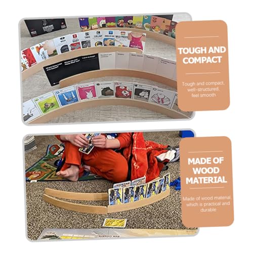 Levemolo Wooden Card Display Stand Place Card Holder Toy Holder for Boys and Girls Adults