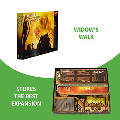 TowerRex Organizer for Betrayal at House on The Hill 2nd Ed Board Game, Widow's Walk Expansion, Storage Insert, Accessories Upgrade