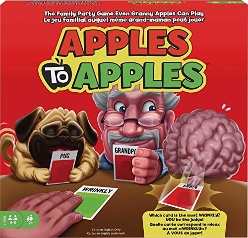 Mattel Games Apples to Apples Party in a Box Family Game with More Than 500 Cards for Game Nights & Parties - style: Party Box
