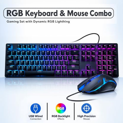 BTO RGB SFF Desktop Computer — Intel Core i5-8500 8th Gen — 16GB DDR4 RAM — 256GB SSD — GeForce GT 1030 — RGB Keyboard & Mouse — RGB Heasdphone — Wi-Fi — Gaming PC — Windows 11 Pro (Renewed)