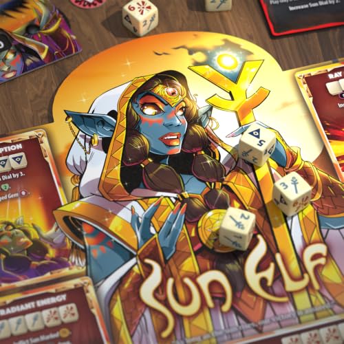 Dice Throne Box Game - Strategic Dice & Card Battler (Sun Elf) - style: Sun Elf