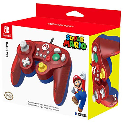 HORI Nintendo Switch Battle Pad (Mario) GameCube Style Controller - Nintendo Switch - style: Mario