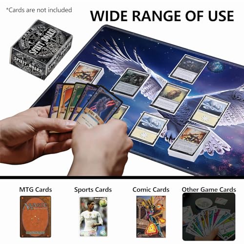 Strong Magnet Card Case Deck Box Mtg Card Box Playing Card Box Magic Deck Box Tcg Up to 200 Cards Creative Pattern Trading Card Storage Box for Collectible Card Games, A Black White Spirit Board - color: A Black White Spirit Board