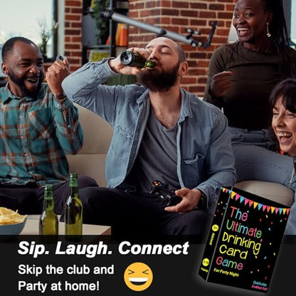 The Ultimate Drinking Card Game for Party Night - Drinking Game for Adults for Game Nights, Pregame, Couple Games, Bachelorette Party Games