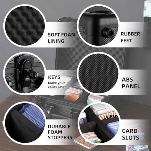 Toploader Storage Box for 3" x 4" 35PT Rigid Card (Medium) | Hard Case, Dividers, Durable, Large Capacity, Ultimate Protection - size: Medium