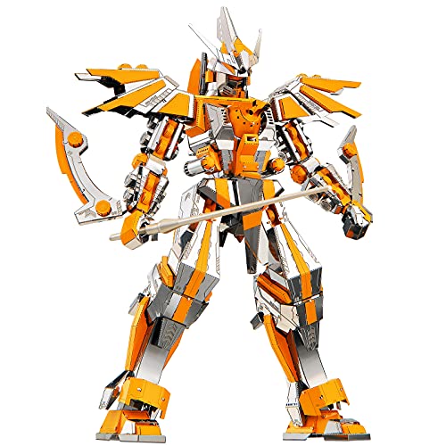 Piececool 3D Puzzles for Adults Metal Mecha Figure Model Kits-Crescent Blade Armor, Building Kit for Teens Great Birthday Gifts, 285 Pcs - color: Crescent Blades