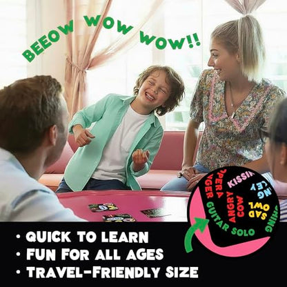 UPROAR! Family Word Sound-Matching Card Game – Crowd-Pleaser – Fast-Paced Party Game for Kids, Teens & Adults | Perfect for Family Game Night, Parties & Birthdays | 2–6 Players | Easy to Learn