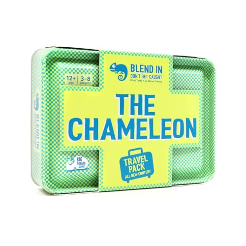 Big Potato The Chameleon Travel: The Award-Winning Spot-The-Imposter Board Game in a Travel Friendly Tin with 20 New topics