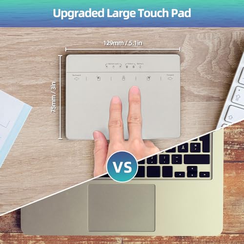 MICROPACK Digitally Yours Wired Trackpad for PC Computer Windows Laptops (Silver) - color: Silver