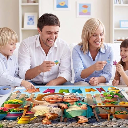 Happy Grandma 1000 Piece Puzzle for Adults,Puzzles for Adults 1000 Pieces,Challenging and Hard Difficult Mosaic Jigsaw Puzzles Toy Games 1000Pieces 27.5 X 19.7inch - color: Happy Grandma