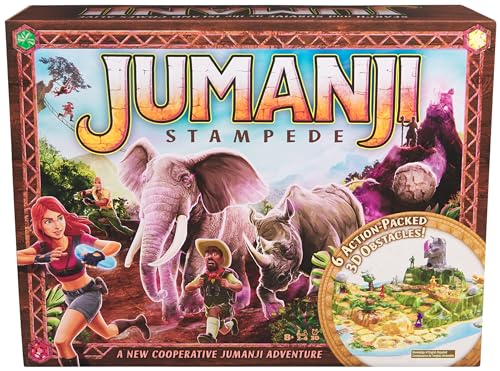 Spin Master Games Jumanji Stampede 3D Cooperative Family Game - style: Modern