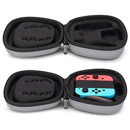 sisma Protective Case Compatible with Nintendo Joy-Con (L)/(R) & Grip, Hard Shell Joycon Controllers Holder Portable Travel Carrying Bag -Grey - color: Grey - Fits Joy-Con & Grip
