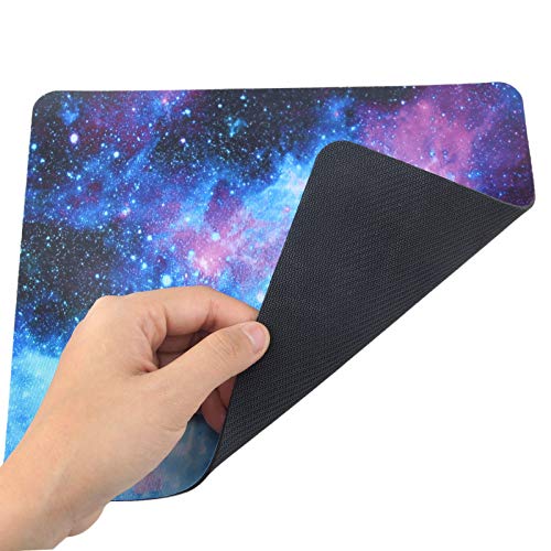 Non-Slip Rubber Base Mousepad for Laptop Computer PC Personality Desings Gaming Mouse Pad Mat 9.45 X 7.87 inch (Galaxy, 9.45 X 7.87 inch) - color: Galaxy