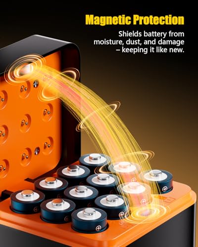 12 Pack 3400mWh Rechargeable Lithium aa Batteries with 12 Solt Charger | 1.5V Constant Output, High Capacity, with Double A Li-ion Charger Smart Charging, Multiple Charging Protections - color: 12AA+Charger