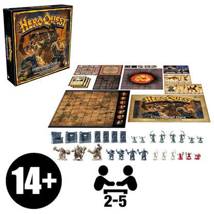 Avalon Hill, HeroQuest The Horde of The Ogres Companies Pack - Roleplay Game - You Must Have The HeroQuest Base Game System - English Version - style: THE HORDE OF THE OGRES