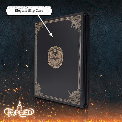 Game Master Screen - 38.5in Landscape DM Screen Compatible with Dungeons and Dragons and Other TTRPG - Faux Dragon Skin with Clear Dry Erase 8.5 x 11 Pockets - Slipcase Stores with DND Books - Black - color: Landscape Black