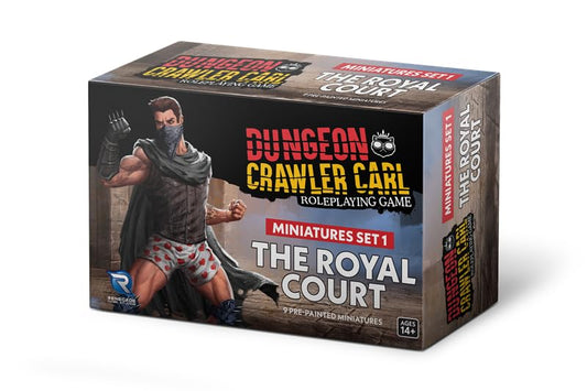 Renegade Game Studios Royal Court Miniatures Set I, 9 Prepainted Figures | LitRPG Series Fan Favorites, 28-32mm Scale TTRPG Compatible, Fully Assembled Ready to Play Out of the Box Characters