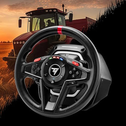 Thrustmaster T128 SimTask Sim Wheel Pack for Truck & Farming - PS5 & PC | Force-feedback base, T2PM pedals, steering kit, 900-degree rotation, metal flat-mount clamp, 3-axis height adjustment - style: T128P & Steering Kit Bundle