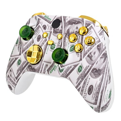 Crazy Controllerz Customz Series Custom Wireless Controller for Xbox One Series X S PC - Cash Money Design - color: XS CASH MONEY