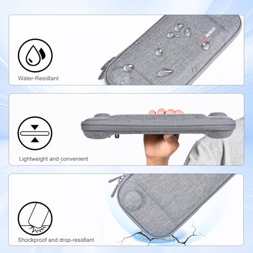RLSOCO Slim Case for Nintendo Switch 2 Game Console with 8 Game Card Slots - Grey (Case Only) - color: Small Case Grey