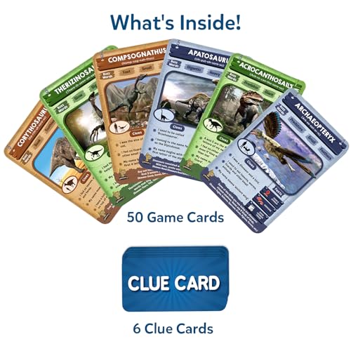 Skillmatics Guess in 10 Dinosaurs – Trivia Game for Kids and Families - style: Dinosaurs