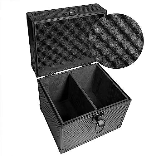 Graded Card Slab Storage Box Fits 44 PSA/BGS/FGS/SGC Graded Cards - Top Loader Card Holder Case Collector Box for MTG/Sport Card Holder fits Slabs/Sleeved Cards (Double Slot)