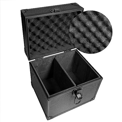 Graded Card Slab Storage Box Fits 44 PSA/BGS/FGS/SGC Graded Cards - Top Loader Card Holder Case Collector Box for MTG/Sport Card Holder fits Slabs/Sleeved Cards (Double Slot)