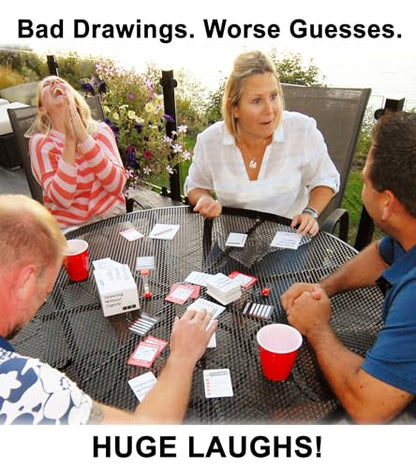 Drawing Without Dignity Party Drawing Game – Hilarious Sketching Game for Grown-Up Game Nights, Friends, Parties, Bachelorette Weekends & White Elephant Gifts