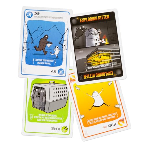 Exploding Kittens NSFW Edition, 2-5 Players, Ages 17+, Fast Pace Card Game - style: NSFW Edition