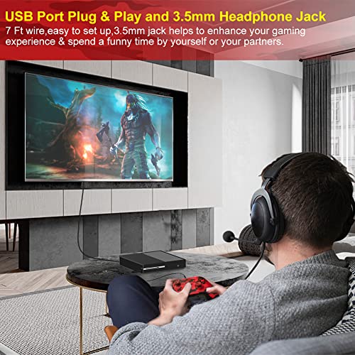 Replacement for Xbox One Controller Wired Compatible with Xbox One/Series/Windows, Xbox Series x/s Controller Wired with Custom Mapping&Share Button - color: Camo Red