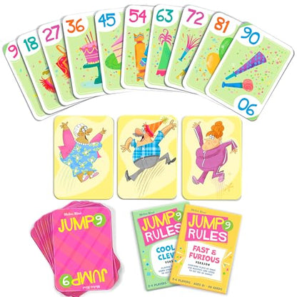 Melon Rind Jump 9, Math Game for Kids Learning Multiples of 9, Lively, Fun Card Game, Quick Activity for Boosting Math Confidence, Screenless Fun, Ages 8+ - style: Multiples of 9